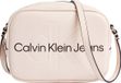 Calvin Klein Sculpted Camera Bag18 Monol Schoudertas Dames Roze Imitatieleer