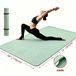 Extra grote yogamat - fitnessmat - antislip, gemaakt van TPE, 6 mm dik, extra breed, geschikt voor dames, Pilates, yoga en thuisgebruik - groen