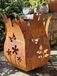 Edelrost lanterne, motif papillons - 45 cm