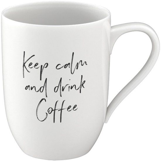 Villeroy & Boch Statement beker 'Keep calm and drink Coffee' 290 ml