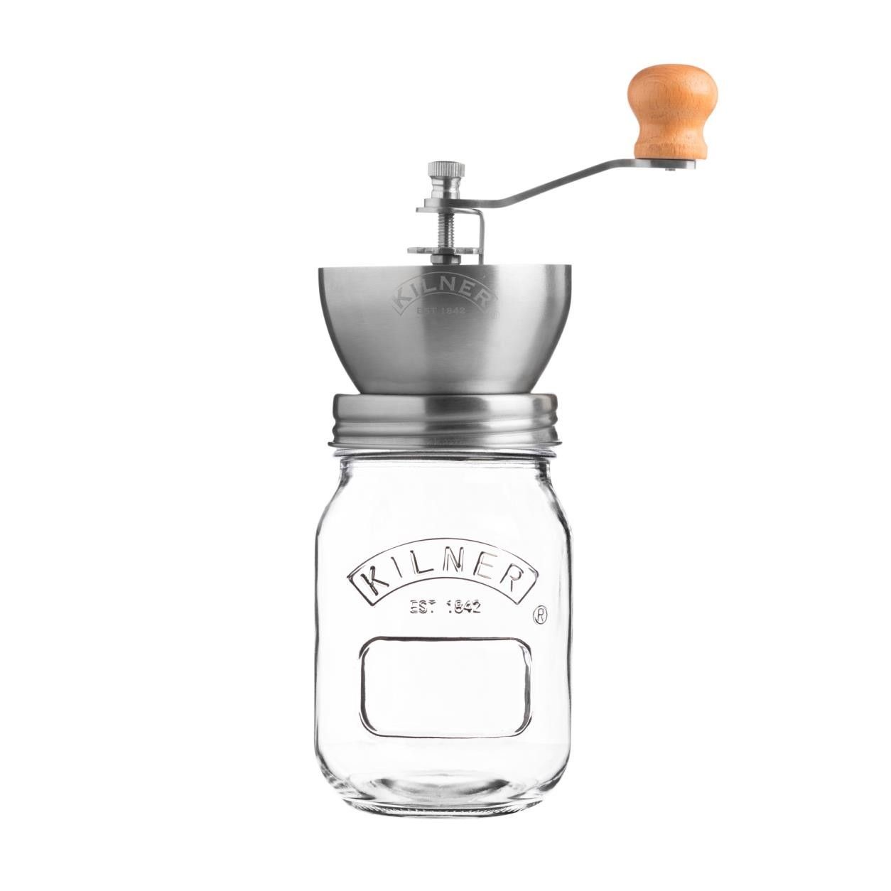 Kilner 65025785 Koffiemolen - Roestvrijstaal/Transparant