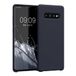 kwmobile telefoonhoesje geschikt voor Samsung Galaxy S10 Plus / S10+ - Hoesje met siliconen coating - Smartphone case in bosbesblauw
