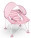 Bright Starts Siège de voyage pliable Pop 'N Chill, rose, avec protection solaire FPS 50+, sac de transport inclus, convient aux 0-6 mois