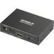 SpeaKa Professional SP-HDS-300 2 poorten HDMI-splitter Ultra HD-geschikt, Met ingebouwde converter, Met audiopoorten 3480 x 2160 Pixel Zwart