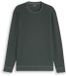 Tom Tailor T-shirt à manches longues aspect usé - Taille L - Darkest Olive