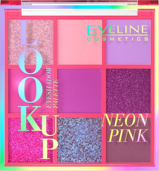 Eveline Cosmetics Look Up Palette - Neon Roze - 9 Oogschaduw - 10.8g