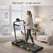 F3 Tapis de course - Appareil de course pliable - Silencieux, vitesse 1-10 km/h - Inclinaison réglable jusqu'à 7% - Affichage - Cordon de sécurité et double poignée - Convient aux utilisateurs jusqu'à 120 kg