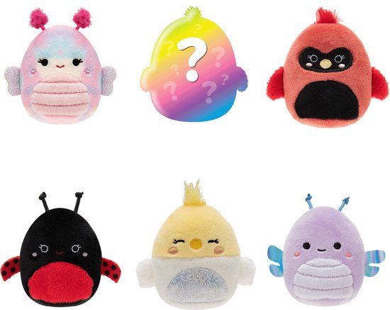 Squishville Plush 6 Pack In the Clouds Squad - Mini Squishmallows - 5cm - Multi
