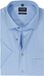 OLYMP overhemd modern fit - courte manche - structure - bleu clair - Repassage facile - Taille du col : 39