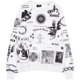 Solid Manifesto Sweatshirt léger Col rond Homme Blanc
