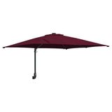 vidaXL Parasol de jardin bordeaux rouge 248,5 x 247,5 x 160 cm