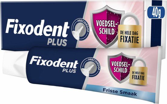 Fixodent Plus Food Barrier Frisse Smaak 40 gram