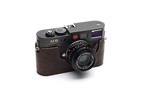 TP Original Handgemaakte Echt Lederen Half Camera Case Tas Cover voor Leica M8 M9 M9P M-E M Monochrome Donkerbruin kleur