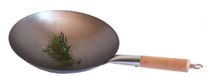 Wokpan met Houten Handvat - Ø 35 cm pour Gaz