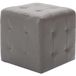 Icecat 2 Poufs Gris 30 X 30 X 30 Cm Similicuir