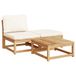 Acaciahout 3-delige Loungeset met kussens