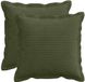 vidaXL - Taie d'oreiller - 2 pièces - Velours côtelé - Vert - 35 x 35 cm