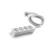 Glowster Witte stekkerdoos met 4 geaarde stopcontacten, zonder schakelaar, 3 m, H05VV-F 3G1,5 m², basis met 4 stopcontacten
