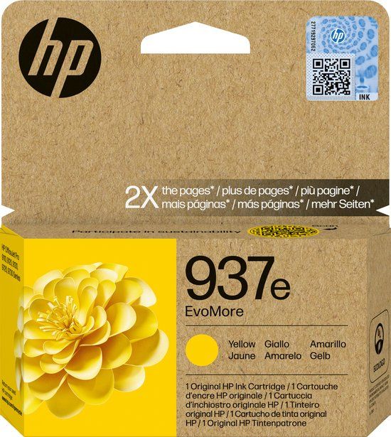 HP 937e EvoMore Geel Originele Inktcartridge
