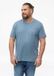 s.Oliver - T-shirt van katoenmix met borstzak - Hemelsblauw - 3XL