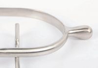 Harry's Horse Sporen knop rvs brushed D20