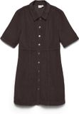 Vero Moda Oda Vdaisy 2/4 Short Robe en velours côtelé Chocolate Torte