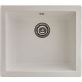 STRADOUR United White Resin wastafel - Vrijstaand of inbouwmodel - Wastank 1500x440