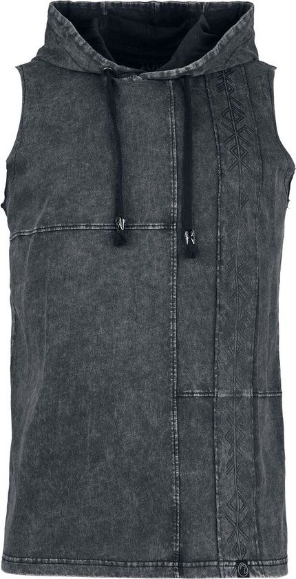 Black Premium by EMP Grijze tanktop met trekkoord - Heren - L