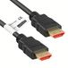 mumbi 1,00 m HDMI High Speed kabel met Ethernet met 4K / 3D ondersteuning bij 24Hz met vergrendeling, zwart
