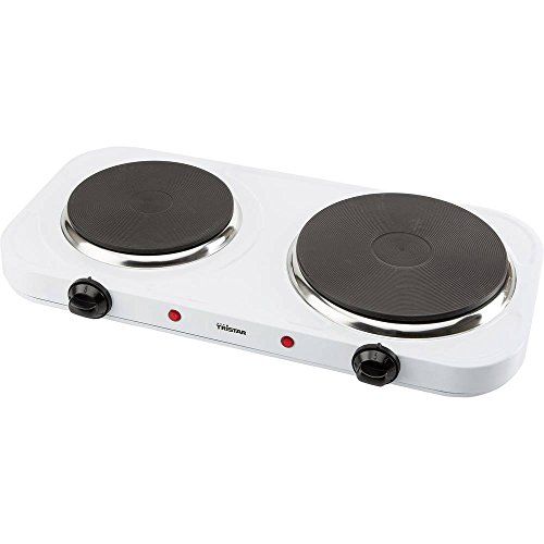Tristar KP-6245 Dubbele Elektrische Kookplaat – 2 pits - Reglbare thermostaat -2500 Watt - Wit