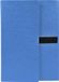 Exacompta 10x Map met uitrekbare rug in glanskarton en 3 kleppen - sluiting met klittenband - 24x33 - Blauw - 742E