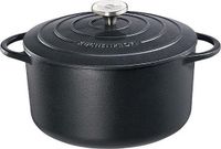 Kuchenprofi Provence 26cm rond zwart gietijzer 5,3 liter