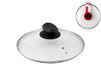 Home Deksel, 16 cm, Roestvrij Staal, Transparant/Roestvrij Staal