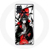 Maniacase Hoesje voor Samsung Galaxy A21S Itachi Uchiwa Naruto Anime Teaser
