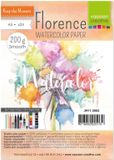 Merkloos Vaessen Creative Schetsboek Aquarelpapier - 24 Vellen - 200 g - A5 Formaat