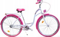 Dallas Bike Meisjesfiets - 26 inch - Wit Roze - Stadsfiets - Stevig Model