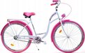 Dallas Bike Meisjesfiets - 26 inch - Wit Roze - Stadsfiets - Stevig Model
