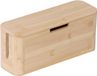 Relaxdays Kabelbox voor stekkerdoos - Bamboe - Lichtbruin