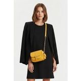 Coccinelle Sac bandoulière en cuir avec chaîne Jaune