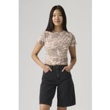 Levi's Graphic Essential Sporty Tee Maat: S | Tops Outlet | Dames | Beige