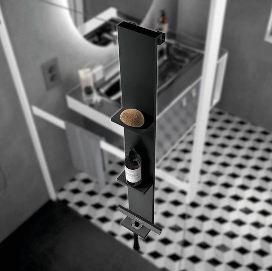 Novellini Frame Hangende Planchets 76 cm Mat Zwart