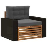 vidaXL - Buiten - Midden - Sofa - Naturel