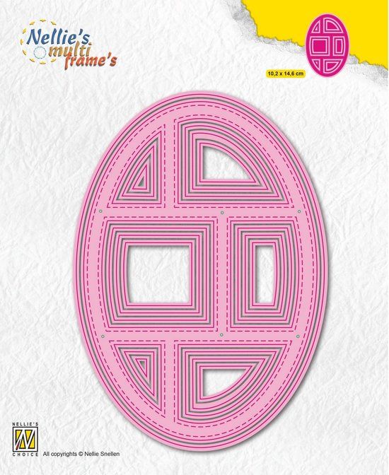Nellie's Choice Multi Frame Die Scrap Oval
