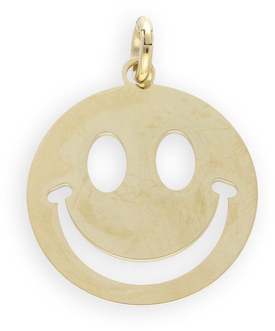 BONNIE STUDIOS Smiley Big Pendant Sieraden Dames - Goudkleurig