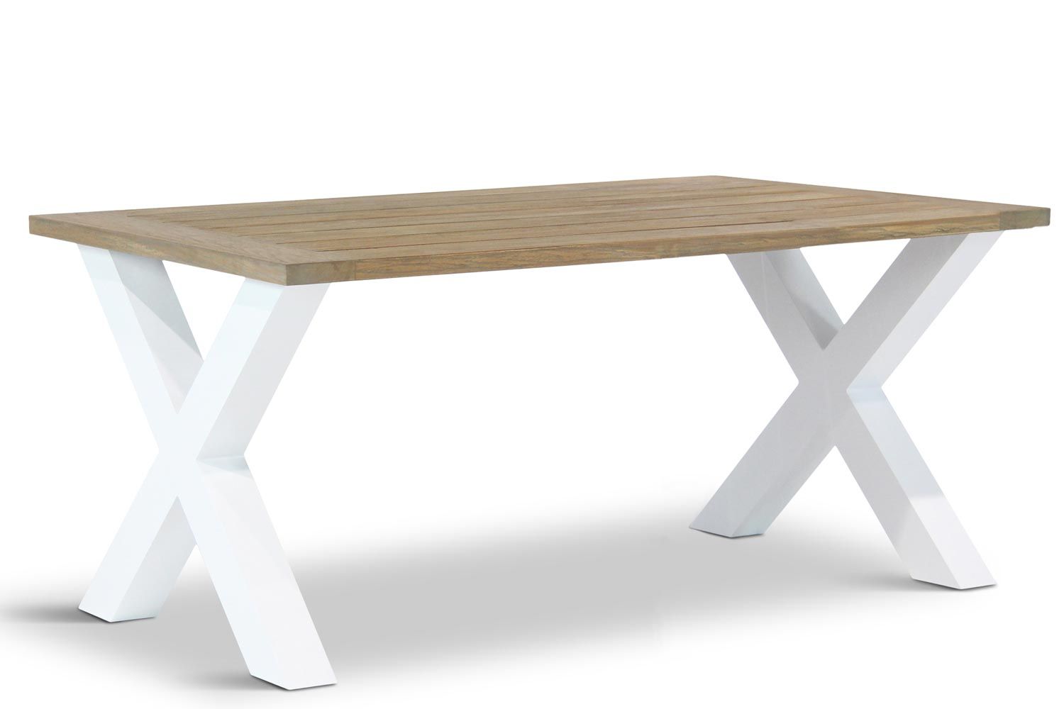 Lifestyle Garden Furniture Cardiff Dining Table 180 x 100 cm - White