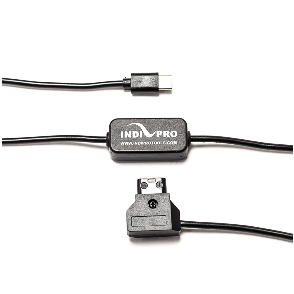 IndiPro D-Tap to Regulated Right Angle USB Type C Connector (GoPro HERO 5 Black)(3')