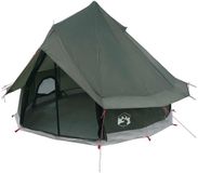 vidaXL Tipi Tent 4-persoons Leger Groen Polyester en Staal