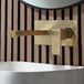 Hudson Reed Mitigeur Lavabo Mural - Robinet Vasque - Moderne Minimaliste - Or satiné