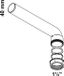 KIRCHHOFF KS coude d'évacuation, blanc, 1 1/2" x 245 mm x 40 mm, à serrer