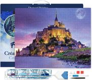 Figured'Art Diamond Painting set Volwassenen 40x50 cm met lijst Mont Saint Michel